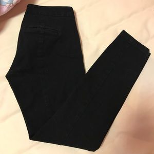 Gap ultra skinny stretch black jeans